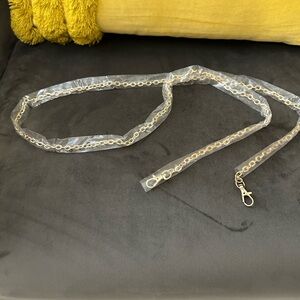 Gold crossbody chain link 24 drop New